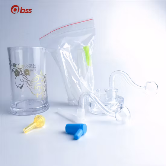 Nouveau tuyau de brûleur à mazout en plastique de 4.5 pouces, tuyaux d'eau avec tuyau de brûleur à huile en verre Pyrex épais mâle de 10mm, Tube en Silicone pour fumer